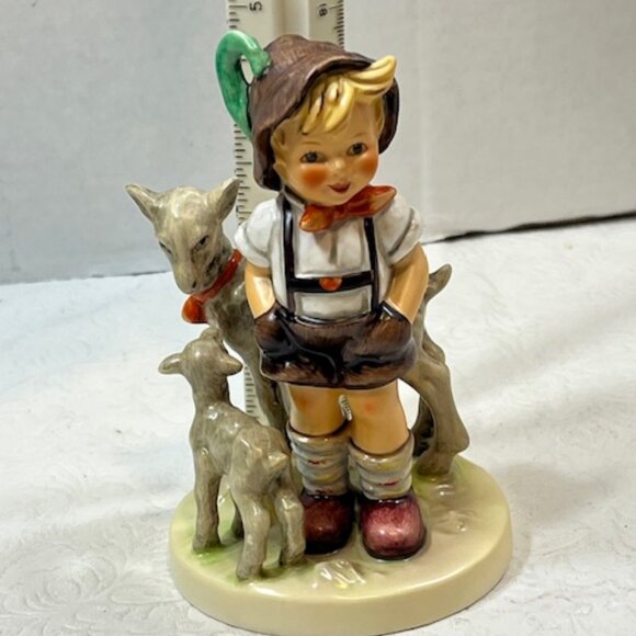 Vintage Goebel Hummel "Little Goat Herder" Boy w/Goats  Figurine #1689 - Picture 13 of 16